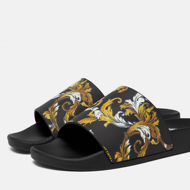 Sandalia Versace Jeans Couture para hombre negra grecas